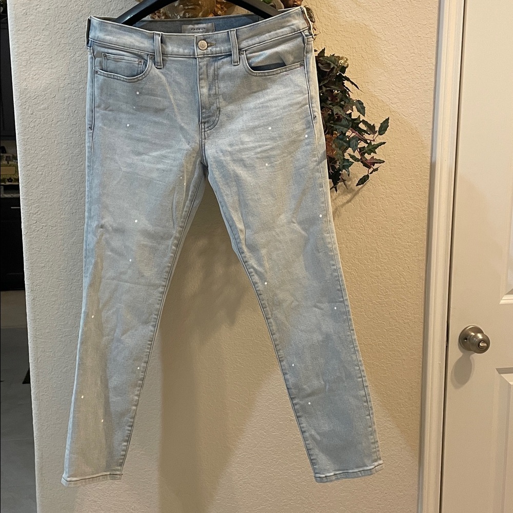 Popular Pacsun Men’s Lt denim paint splatter Jeans SZ 32x30 5 pocket Gently Used